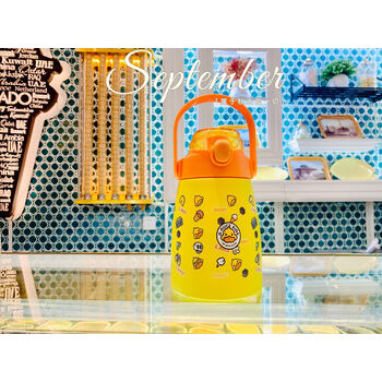 【官方授权】小黄鸭大肚保温杯304不锈钢（黄色1000ml）