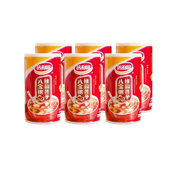 【14.8京喜自营包邮】达利园 桂圆莲子八宝粥360g*6罐