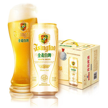 青岛啤酒 全麦白啤 11度 500ml*12听