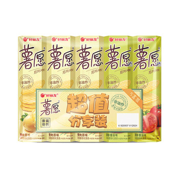 Orion 好丽友 休闲零食 非油炸 薯愿五连包520g