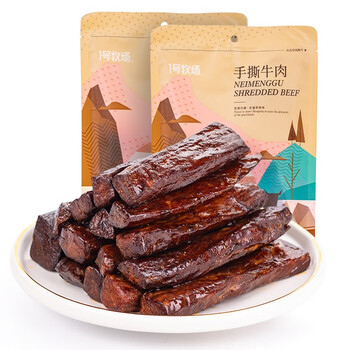 1号牧场休闲零食手撕风干牛肉香辣味158g