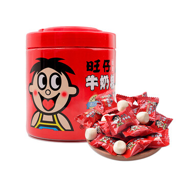 【京东】旺旺 旺仔牛奶糖 休闲糖果 大容量 原味 罐装518g