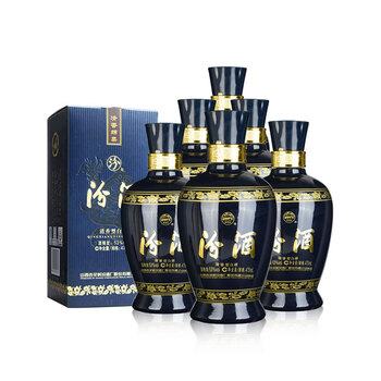 【京东】汾酒 白酒 蓝汾 清香型 高度白酒 53度 475ml*6瓶 整箱装（新老包装随机发货）