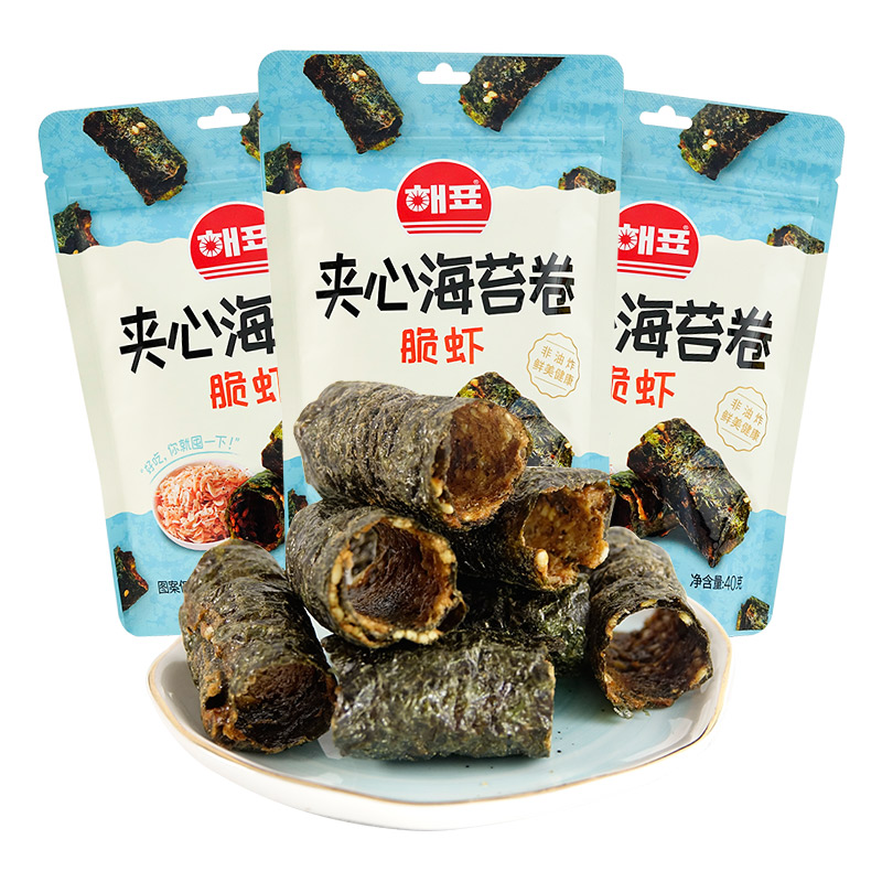 好价-海牌夹心海苔卷 夹心脆 脆虾味40g*3包
 
部分地区9.9