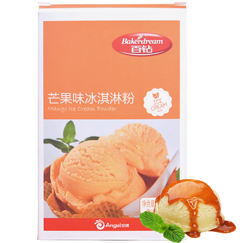 119-20券  【买23件】
百钻芒果味冰淇淋粉100g夏日制作冰激凌粉 
折后单价: 4.45 折扣比例: 2.8折 
