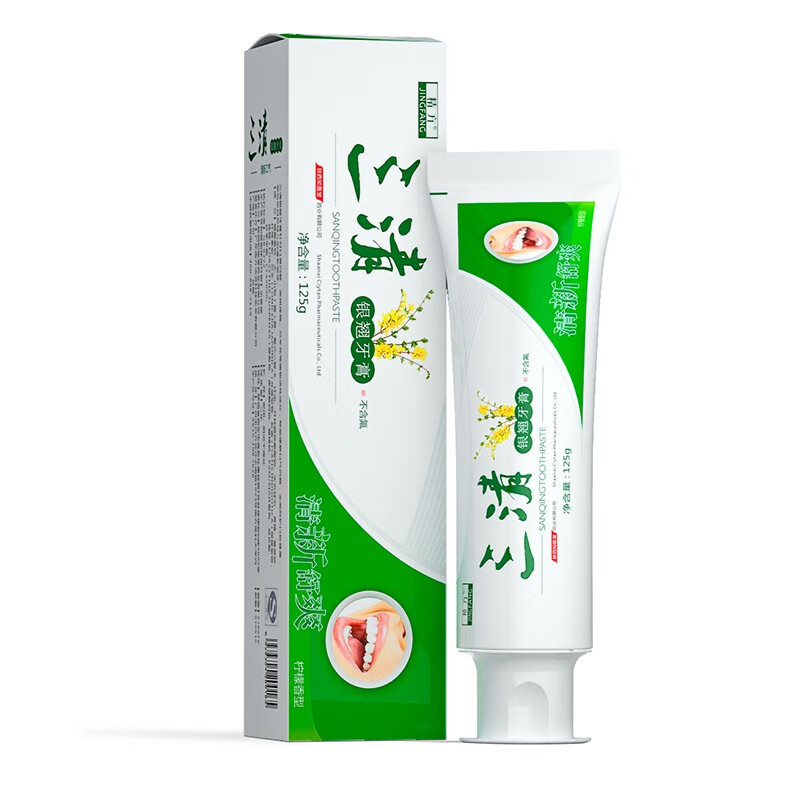清新草本三清银翘牙膏125g
 
京喜app特价，叠加249-200元劵
拍12件，折4.3元/件