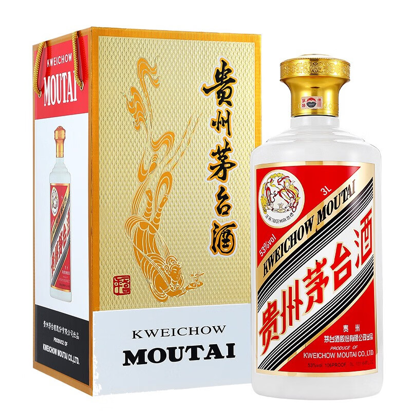 好价-茅台 飞天 53度 单瓶装 白酒 3L 口感酱香型
 
下单1件，单件29369元  自辩吧