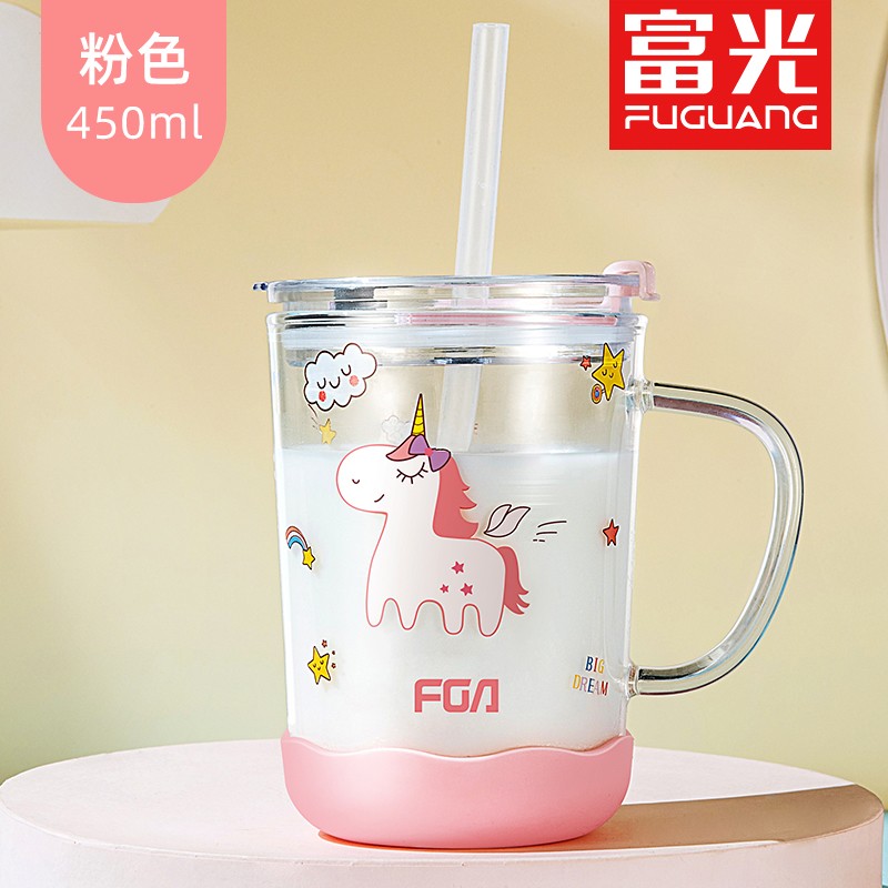 富光FGA 带把手刻度玻璃牛奶杯450ml  到手19.9元
