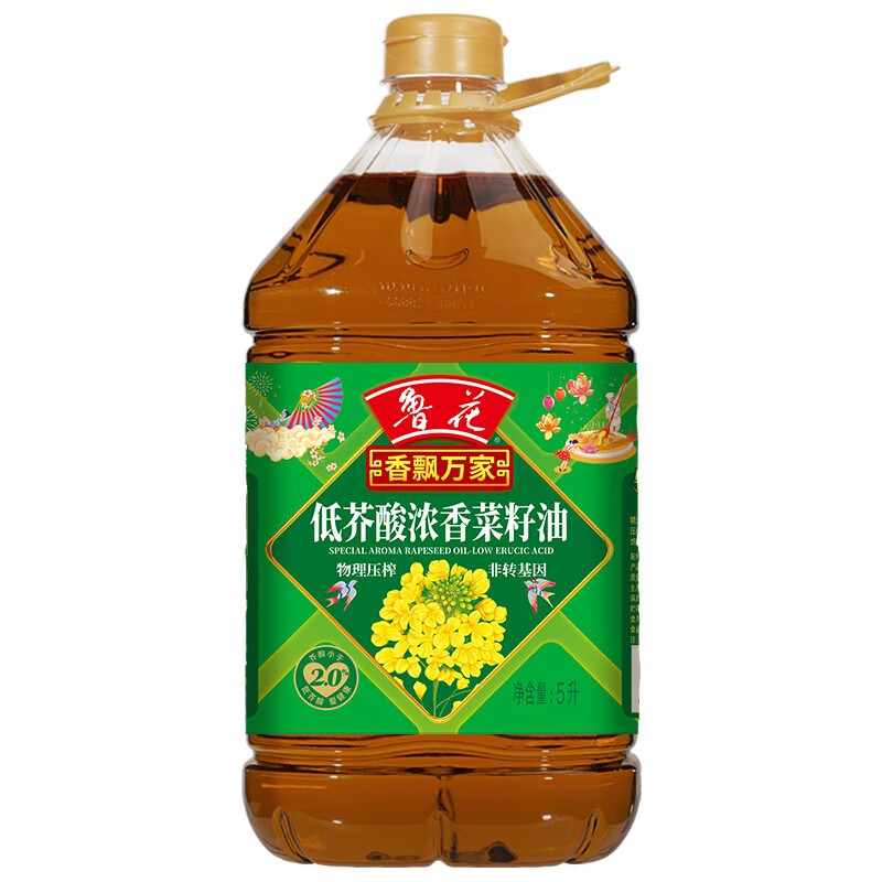 鲁花 香飘万家 低芥酸浓香菜籽油5L 非转基因
 
下单2件单件87.92元