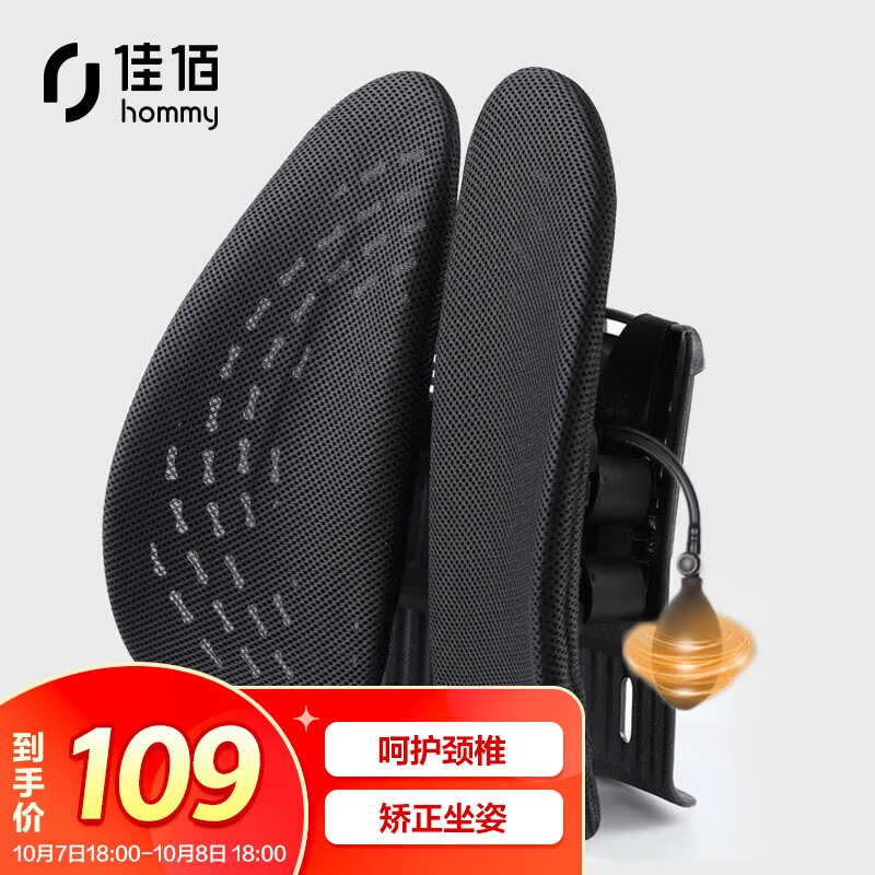 佳佰人体工学气囊式腰靠
某东119拍下立减10元
