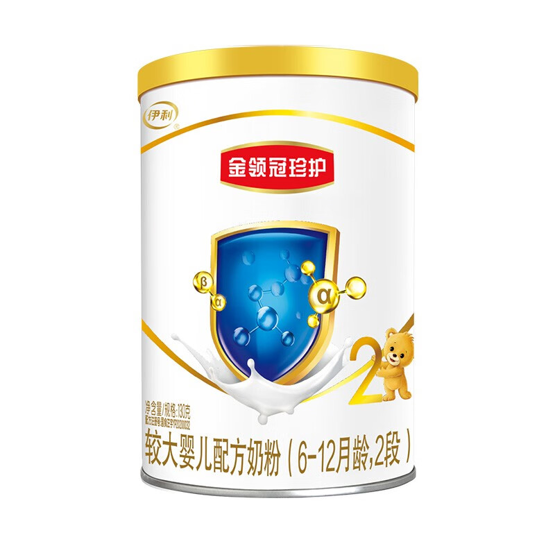 伊利奶粉 金领冠珍护系列 较大婴儿配方奶粉 2段130克
 
亲子价19.9元