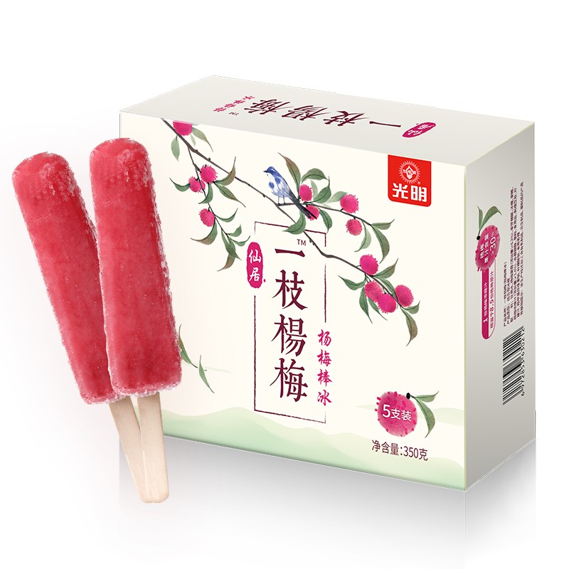 光明仙居一枝杨梅棒冰70g*5支
某东关注店铺价40.8买一送一可满99减50
