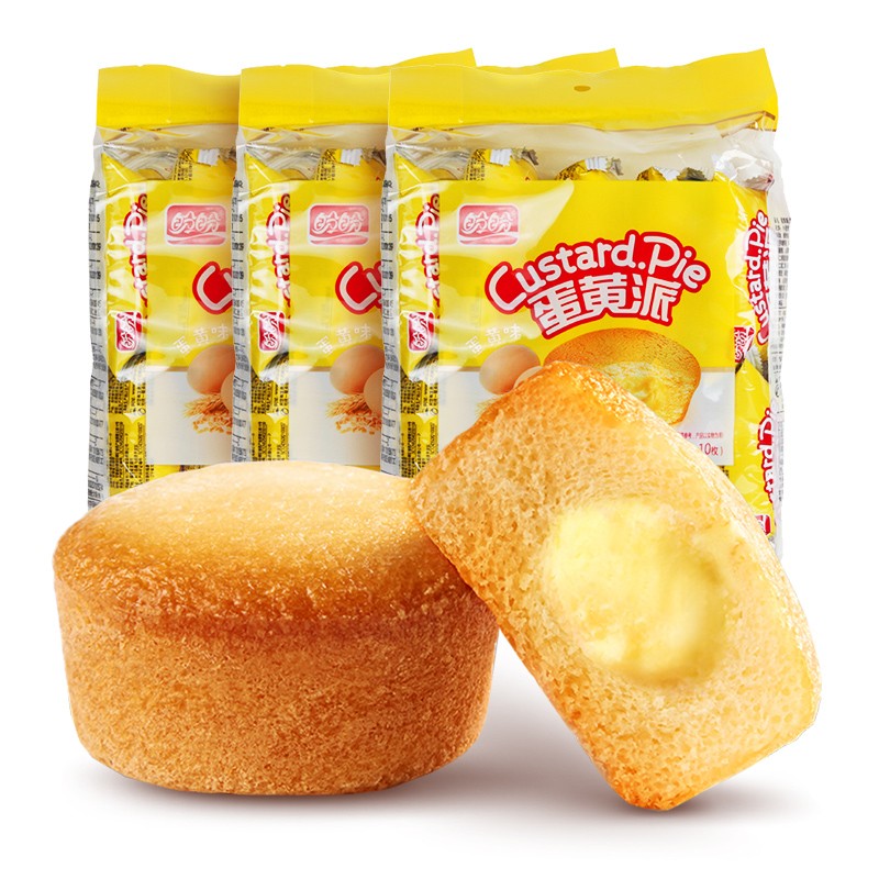盼盼蛋黄派蛋黄味180g*3，叠加之前领取的69-20券，买2件18.8

