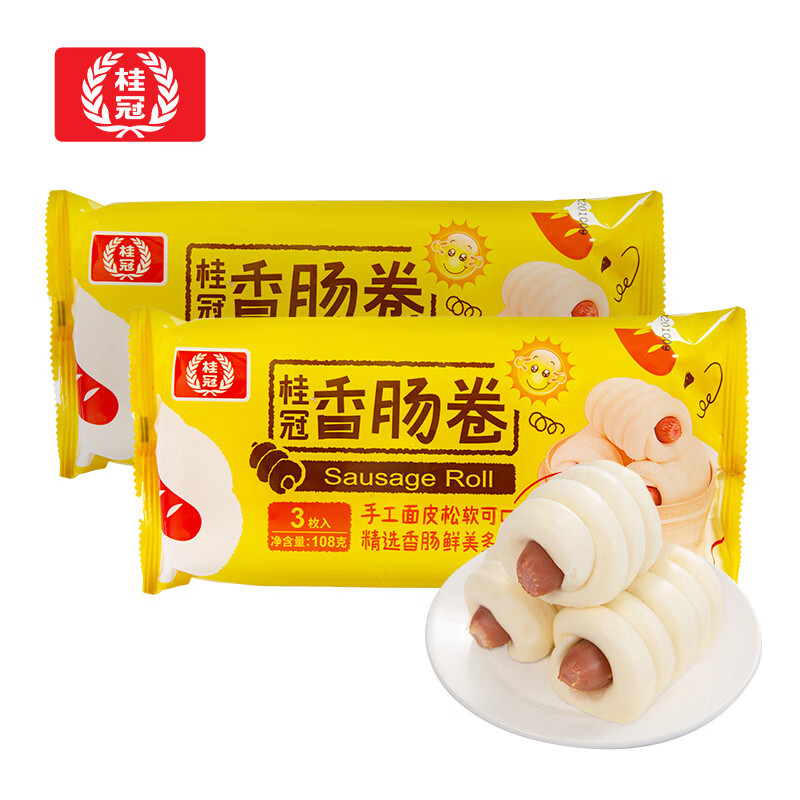 桂冠 香肠卷 216g 包子
 
买3件7折，拍3件，折18.9元/件