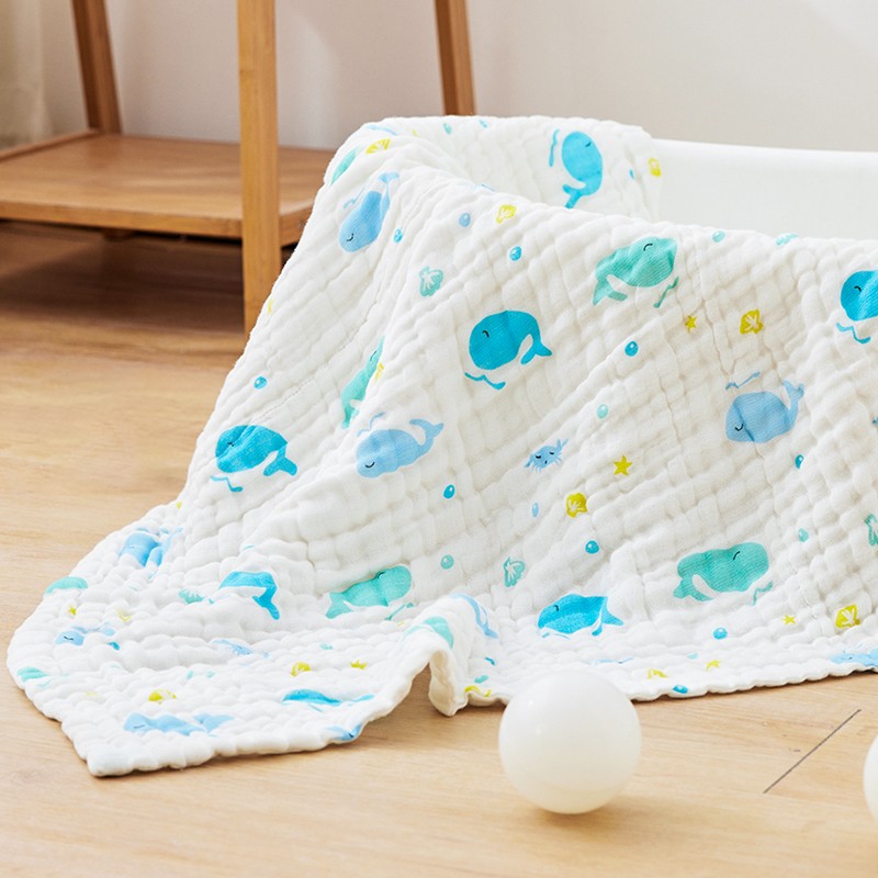 威尔贝鲁6层棉柔婴儿纱布浴巾105X110CM
plus领99-20奍，京喜app下单
拍3件【41.2】+邮费 
