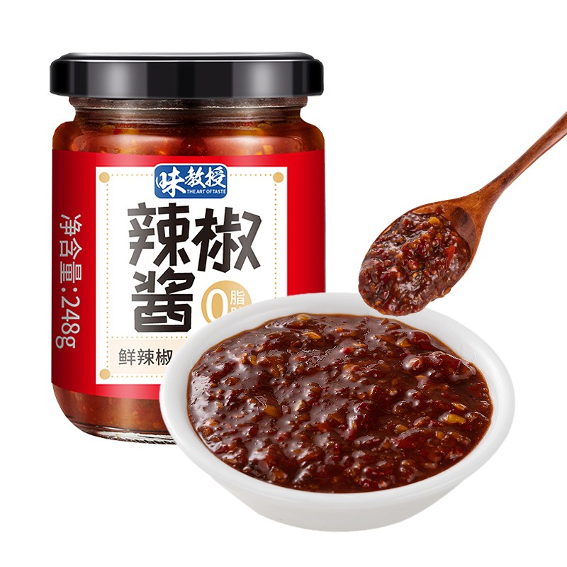 味教授 0脂肪辣椒酱248g 蒜蓉 拌饭酱  无油 香辣  海南辣椒 韩国风味
 
下单21件，单件3.56元,合计74.95元
5折叠249-50券，史低！
就是有点多。。。