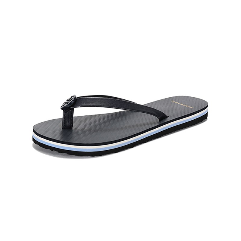 好价-托里·伯奇 TORY BURCH 奢侈品 TB女鞋 MINNIEPU平底拖鞋人字拖海军蓝色 76732 402 5/35.5码
 
下单1件，单件270元