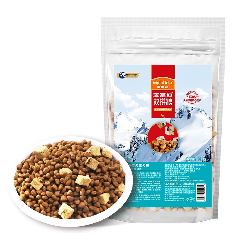 店铺会员0.01元+运费
麦富迪 小型犬成犬狗粮100g
