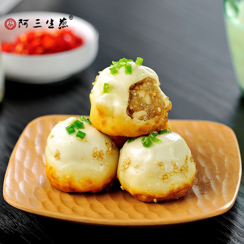 阿三生煎 小锅猪肉生煎516g/
 
叠加页面满299-150元劵买13件，折11.9元/件