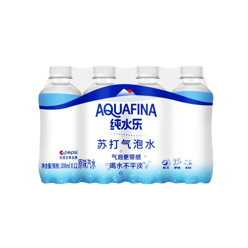 好价-纯水乐苏打气泡水  300ml *12瓶
部分用户弹出69-20奍，买4件40.2
