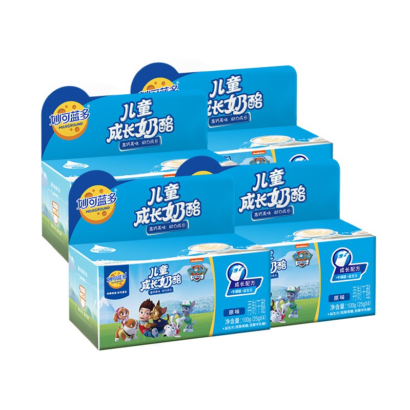 妙可蓝多 母婴成长奶酪芝士 
原味100g*4盒（16杯装 ） 买4件叠199-100劵单件13.92
