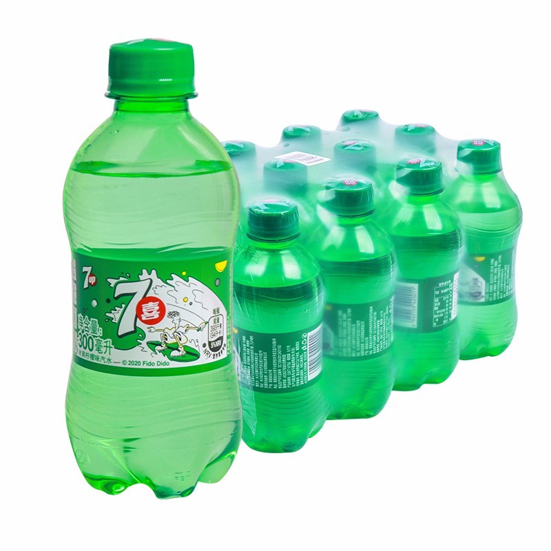 7喜柠檬味汽水300ml*12瓶13.8包U每瓶1.15
