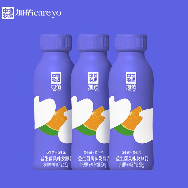 中地牧场加佑careyo卡曼橘味风味发酵乳量贩装220gx3
 
下单10件单件7.93元