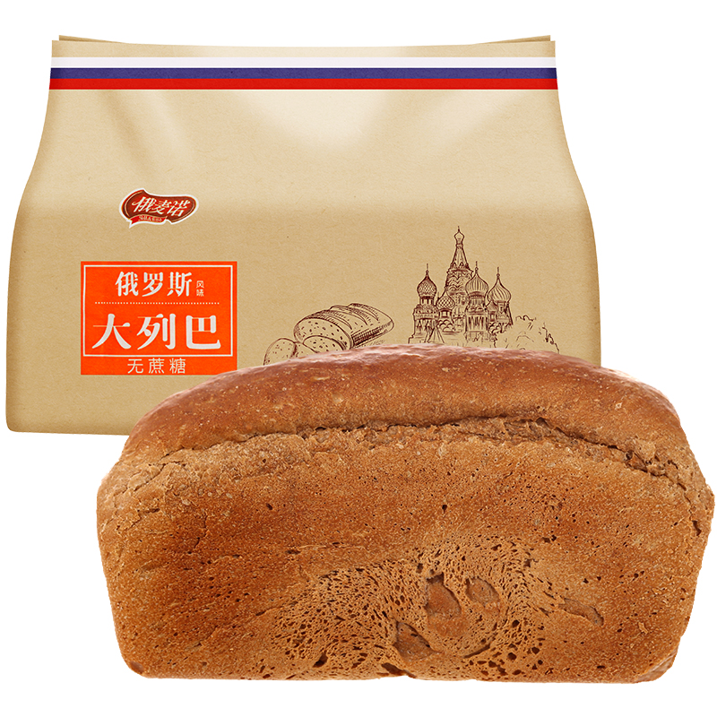 好价-49-20糖巧券，部分人可领

俄麦诺俄罗斯风味无蔗糖大列巴面包400g
plus拍2件【4.8元】+运费券
