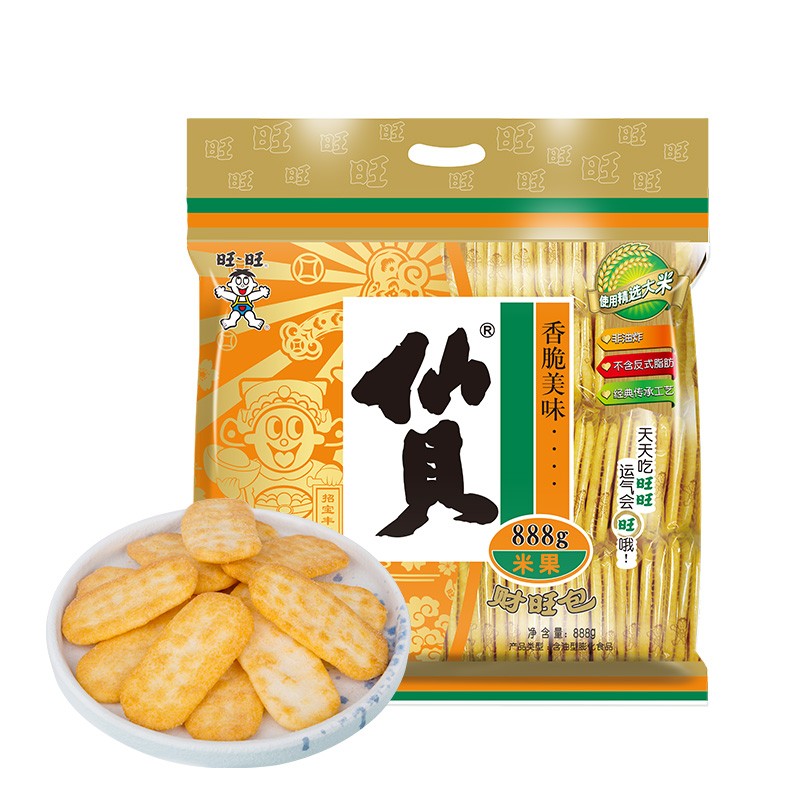 旺旺 仙贝 饼干糕点 888g
领169-30奍，拍4件【72.72】+邮费 
