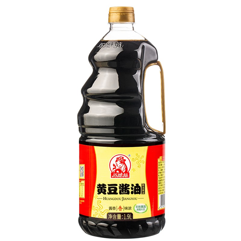 巧媳妇 酱油 黄豆酱油 1.9L
 
拍7件，9折叠页面69-10劵，折7.48元/件