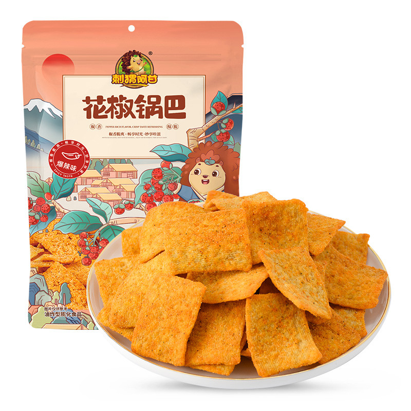 好价-如有49-20劵：
刺猬阿甘 花椒锅巴 爆辣味 75g，关注店铺报价6，拍9件：
 
满2件5折，到手7+邮费