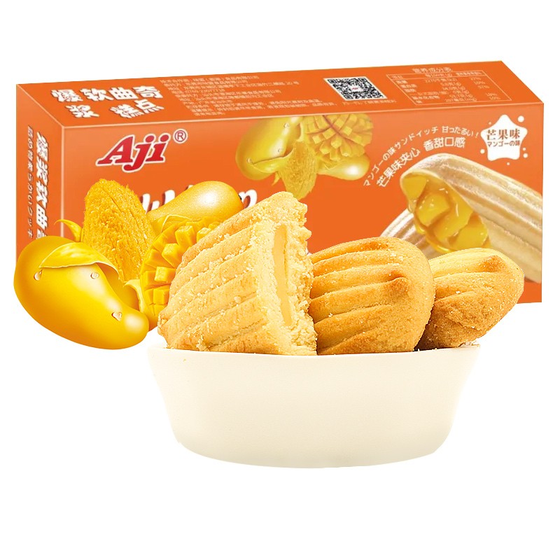 好价-Aji 饼干 糕点 爆浆软曲奇糕点芒果味120g叠加以上20券，PLUS 买4件6.2
