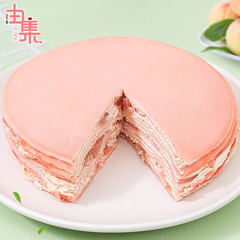 由集 白桃乌龙千层蛋糕 450g 生日蛋糕 网红甜品 甜点 
 8件折后 19.38要关注店铺 粉丝价  
