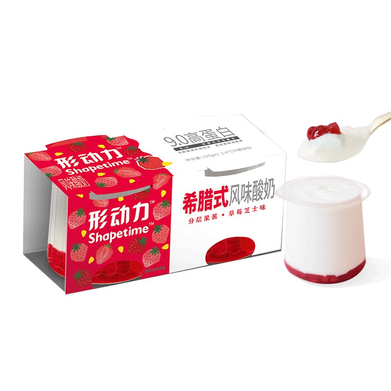 形动力 9.0g高蛋白草莓芝士希腊酸奶125g*2杯   
 
下单9件单件7.06元