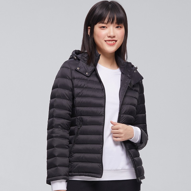 Skechers斯凯奇 女士轻薄收腰保暖羽绒外套 239元
