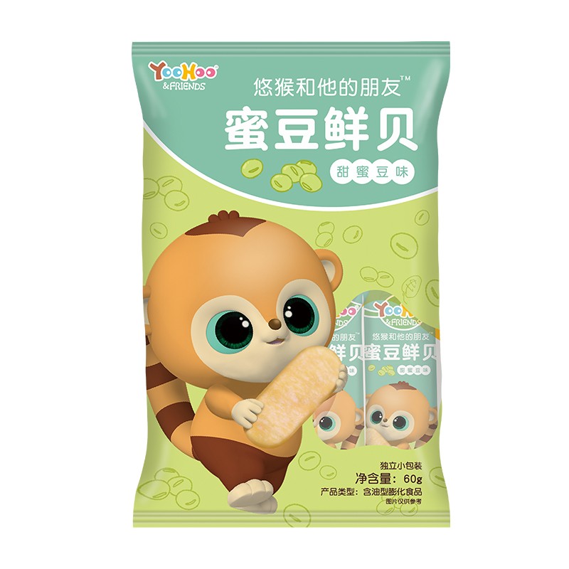 神单来了,速度!
悠猴和他的朋友 蜜豆味鲜贝 母婴 办公室小吃60g
 
下单11件，单件1.77元【神价格】 