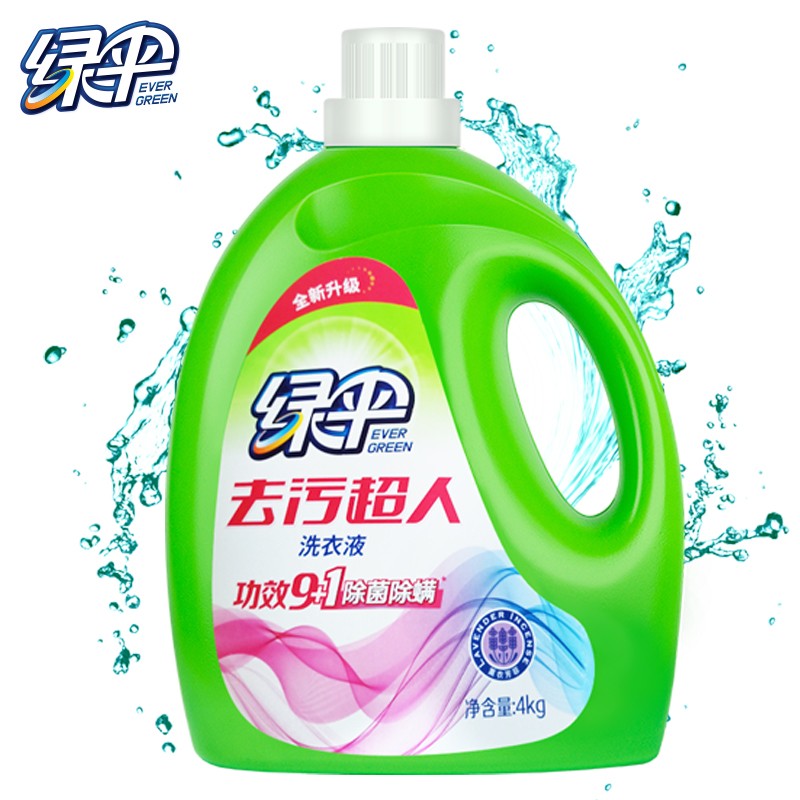 绿伞超人洗衣液4kg
买3件7折，叠页面59-15劵买3件64.59元，折21.53元/件
