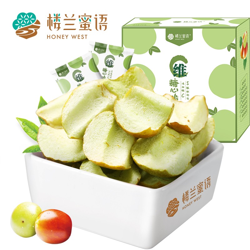 楼兰蜜语 每日维C 15gx30包糖心脆冻干冬枣脆片 
 
用8折券 下单11件单件28.36元