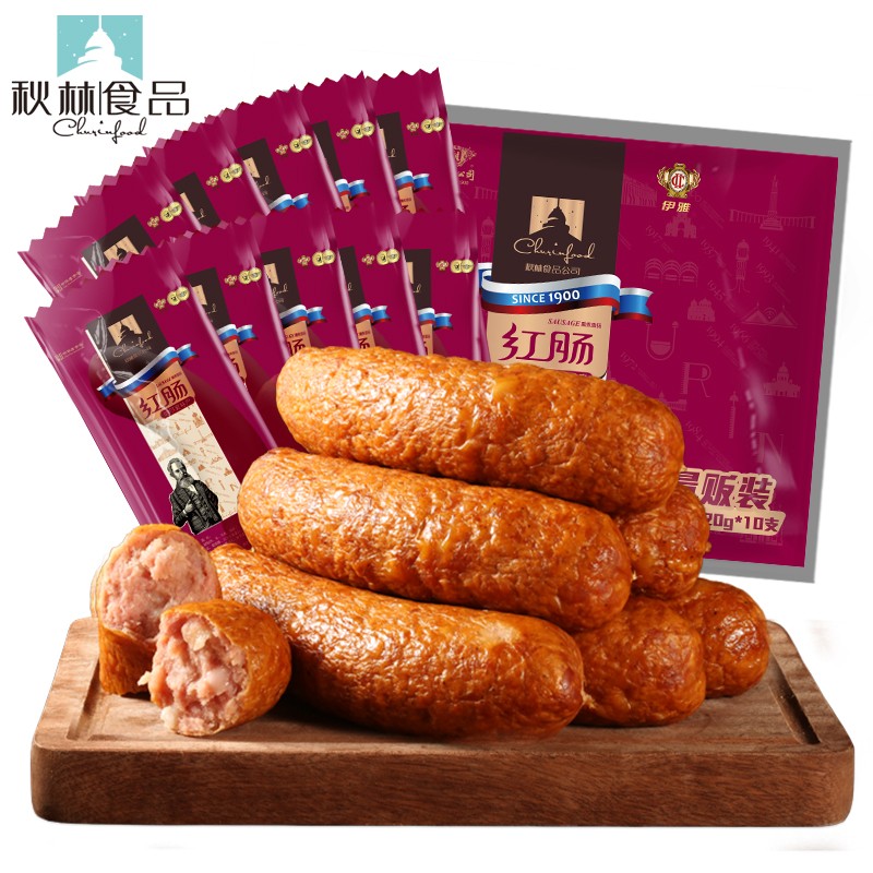 好价-
 
 
秋林食品 正宗哈尔滨红肠1.2kg（120g*10支）*2+蔬菜*3份一共104.4元