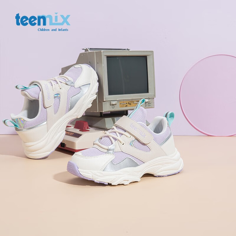 天美意/teenmix 儿童网面软底防滑休闲跑鞋 149元
