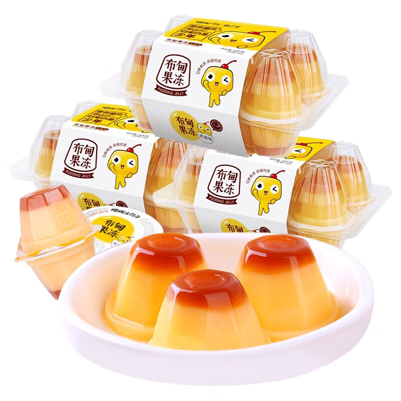 樱桃小丸子 200g*4 布甸果冻/鸡蛋味4盒800g 
 
用149-15券 下单5件单件11.95元