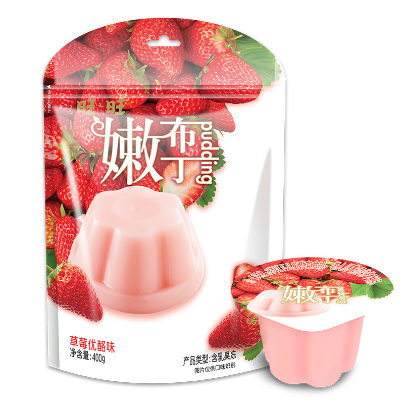 旺旺 果冻草莓优酪味400g买8件6折叠70-20劵单件2.9
