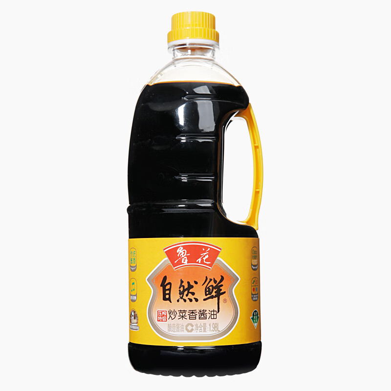 鲁花自然鲜香酱油 1.98L
 
拍5件，5折叠8折券，实付64.35，折12.87每件