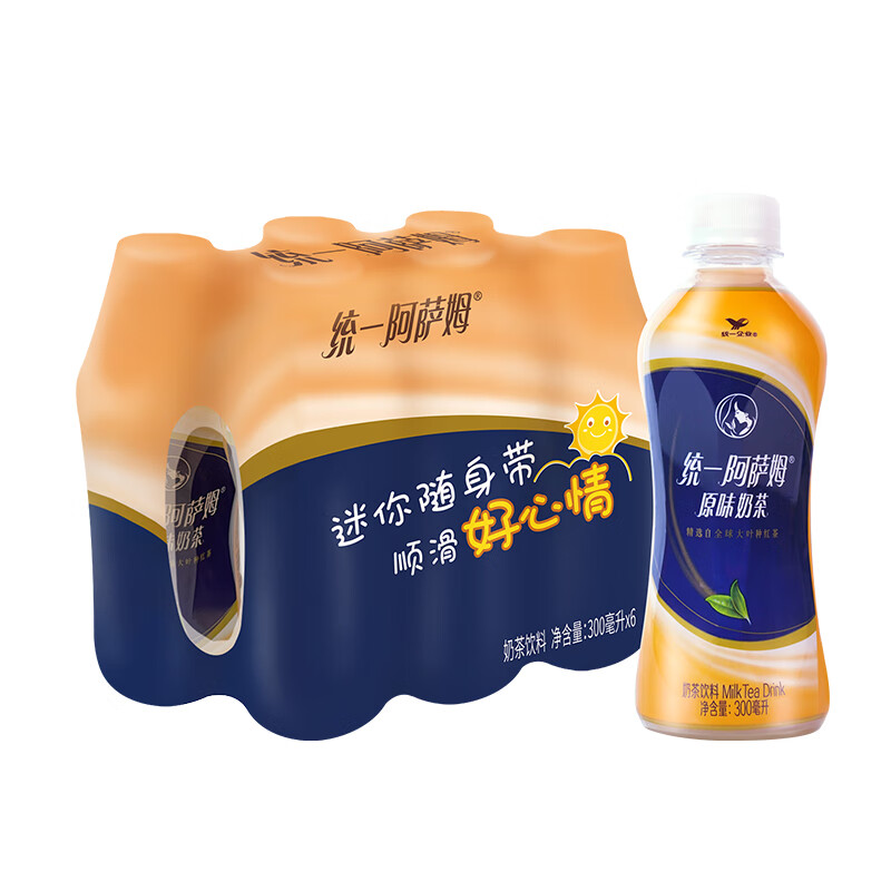 有劵的上
统一 阿萨姆奶茶 6入装 奶茶
买2件9折，下3件叠59-20的领劵中心500点劵兑换 
实付33.73元，折11.2元/件

