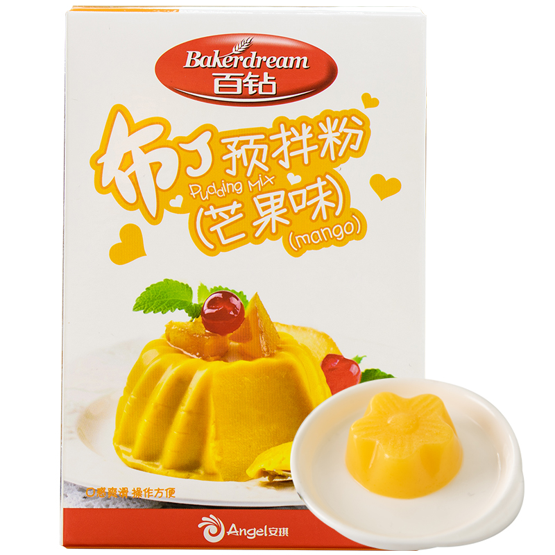 99-20券  【买19件】
百钻布丁预拌粉 芒果味100g果冻粉
折后单价: 4.24 折扣比例: 3.3折 
