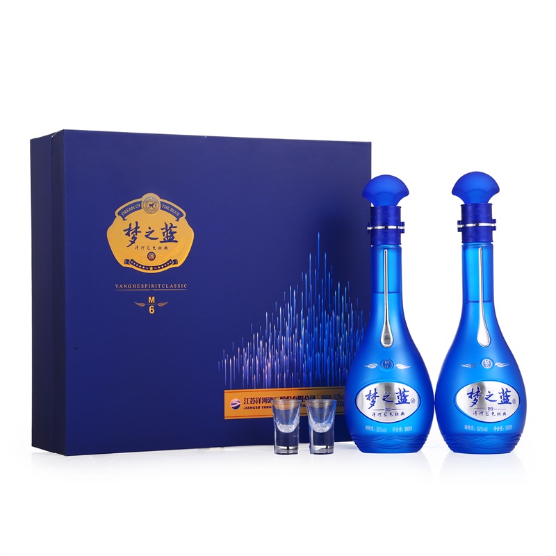 洋河 蓝色经典 梦之蓝M6
52度浓香型500ml*2瓶礼盒装 
 
plus拍下叠599-150劵后1185
活动不多，送礼可以
