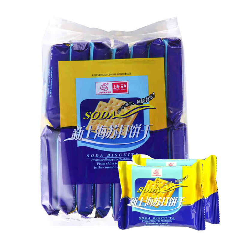 用49-20食品劵
 
三牛 新上海苏打饼干438g买4件7折叠20劵后单件3.96