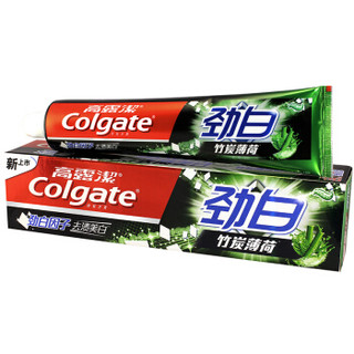 Colgate 高露洁 劲白竹炭薄荷美白牙膏 180g