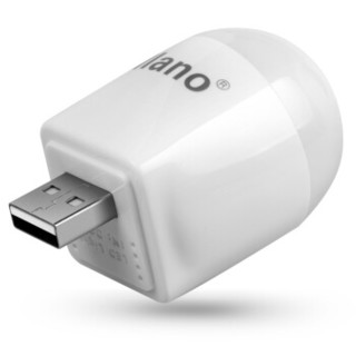 IIano 绿巨能 瓷感白Usb球泡灯 1.5w充电宝灯 USB LED灯 电脑灯笔记本灯键盘灯节能灯
