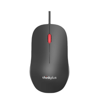 ThinkPad 思考本 thinkplus M80 有线鼠标 1000DPI 黑色